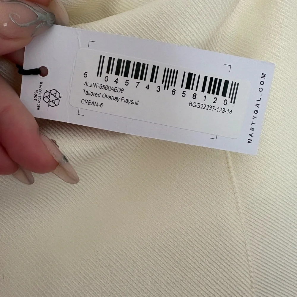 Nasty Gal Tailored Overlay Playsuit - Picture 5 of 7